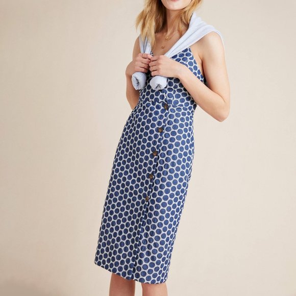 Anthropologie Morin Button-Front Dress - Picture 2 of 13